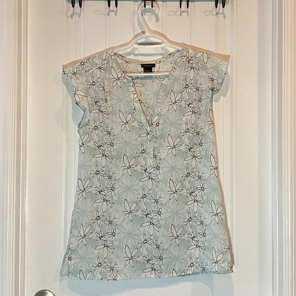 Mint Floral Blouse - Picture 1 of 2